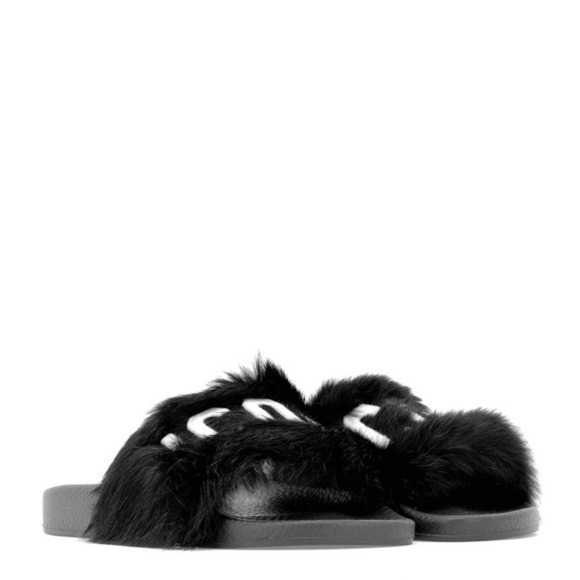 DSQUARED2 ICON SLIDES WITH FUR DETAILS SIZE 41 - Picture 14 of 15